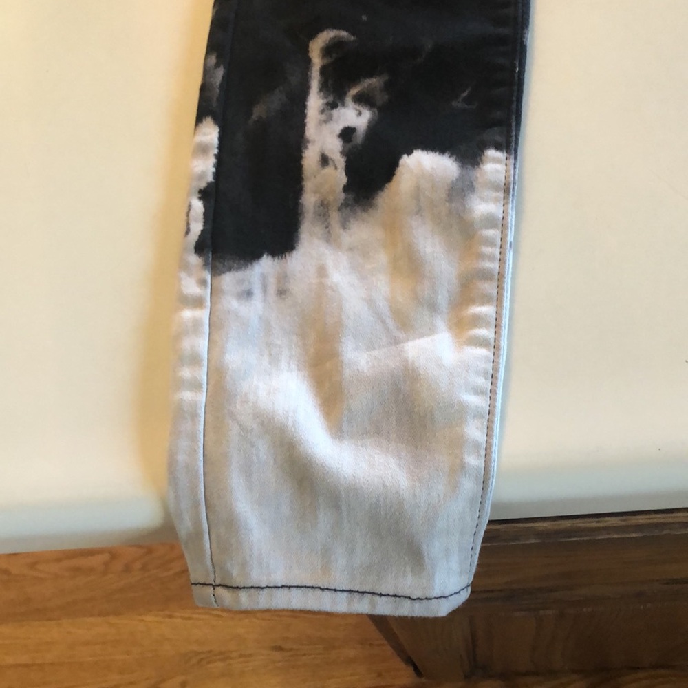 Signature Levi’s Black jeans tie-dye distressed bottoms Levi Strauss & Co 8 - Picture 2 of 8